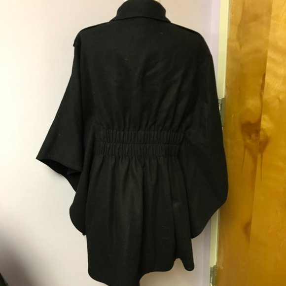 New vintage Juicy Couture wool military cape capelet poncho shawl jacket coat - Picture 8 of 14